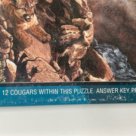 Cougar Cliffs 1000pcs Jigsaw Puzzle Art by Steven Michael Gardner Made in USA - Picture 4 of 7